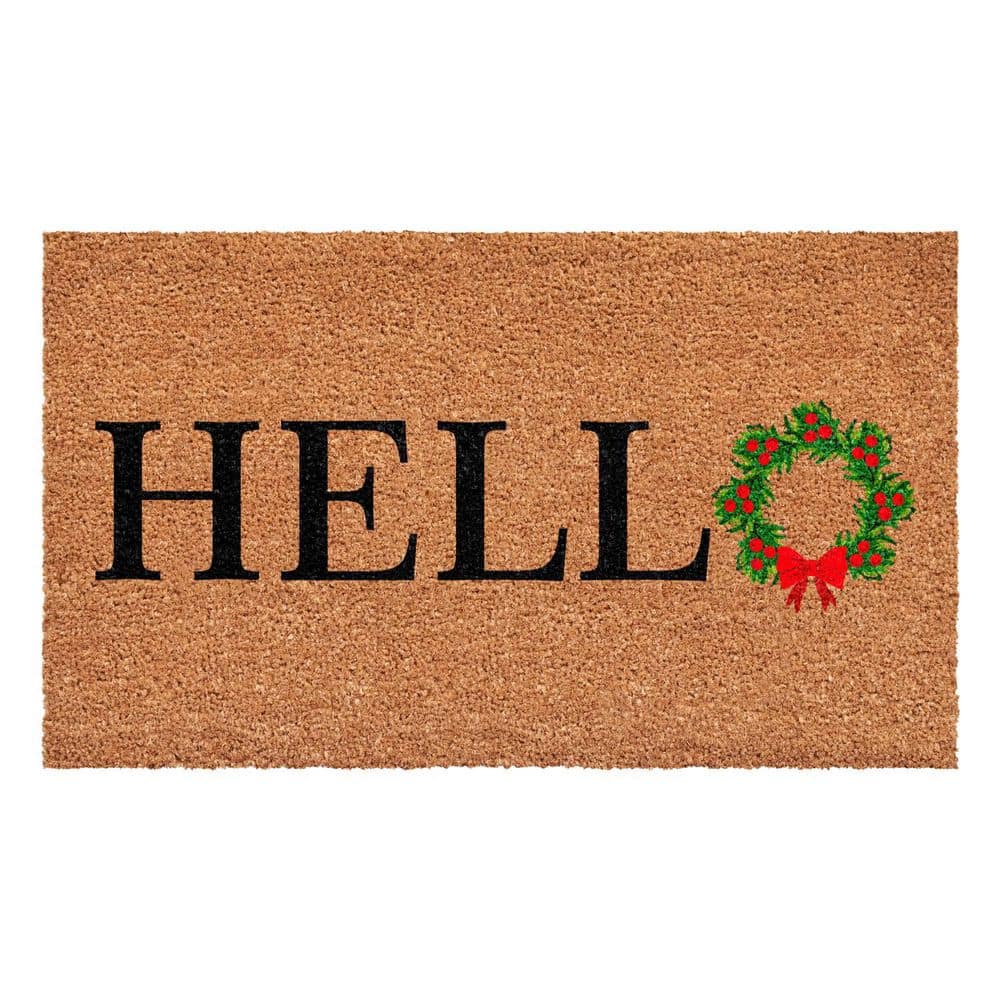 Multi-Colored 29 in. x 17 in. Coir Outdoor Door Mat price history on PriceWatchPro