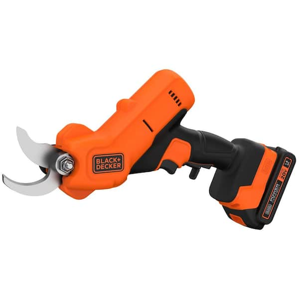 BLACK DECKER 20 Volt Cordless Electric Pruner with 1.5Ah Battery