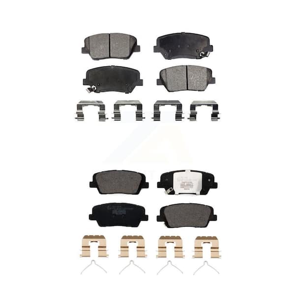 TEC Front Rear Ceramic Brake Pads Kit For 2014-2015 Kia Sorento With Red Painted Calipers KTC-100551