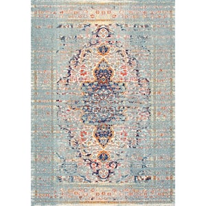 Distressed Persian Sarita Gray Doormat 2 ft. x 3 ft.  Area Rug