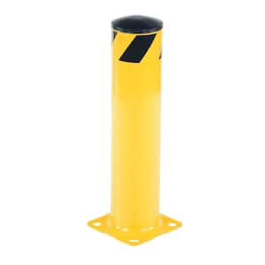 24 in. X 5.5 in. Yellow Steel Pipe Safety Bollard