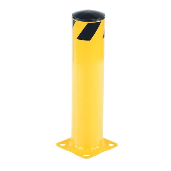 Vestil 24 in. X 5.5 in. Yellow Steel Pipe Safety Bollard