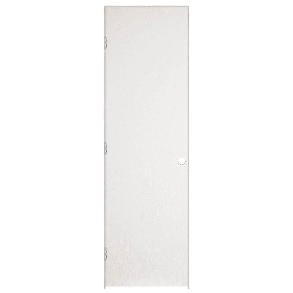 Masonite Hardboard 30 in. x 80 in. Right-Handed Flush Solid Core Primed ...