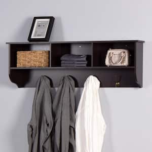 38.58 In. X 7.87 In. X 13.78 In. Entrance Wall-Mounted Coat Rack (With 4 Hooks)Espresso
