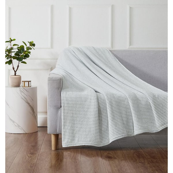 Green striped best sale throw blanket