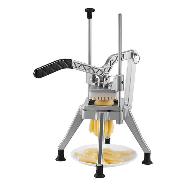 Commercial Vegetable Cutter Interchangeable Blades 6-Wedge Apple Corer, 420J2 Stainless Steel, 1/2 in., 3/8 in., 1/4 in.