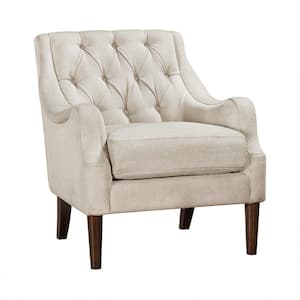 Shawnee Beige Boucle Fabric Arm Chair