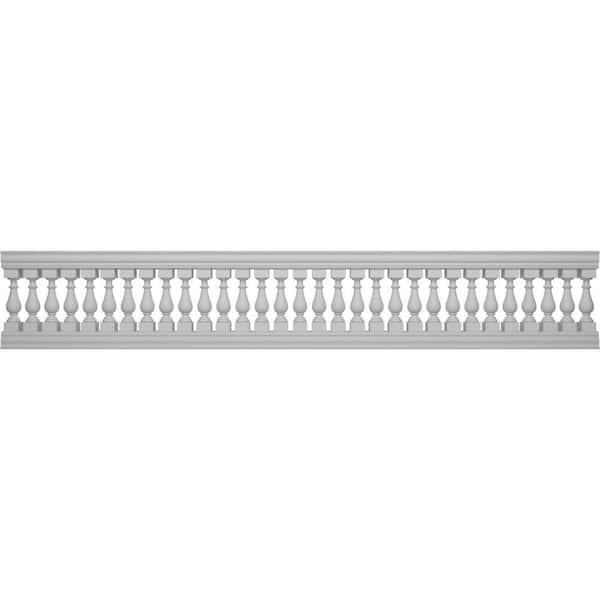 Ekena Millwork Fiberthane Traditional Balustrade 180 in. L x 33 in. H Fiberglass Railing Kit