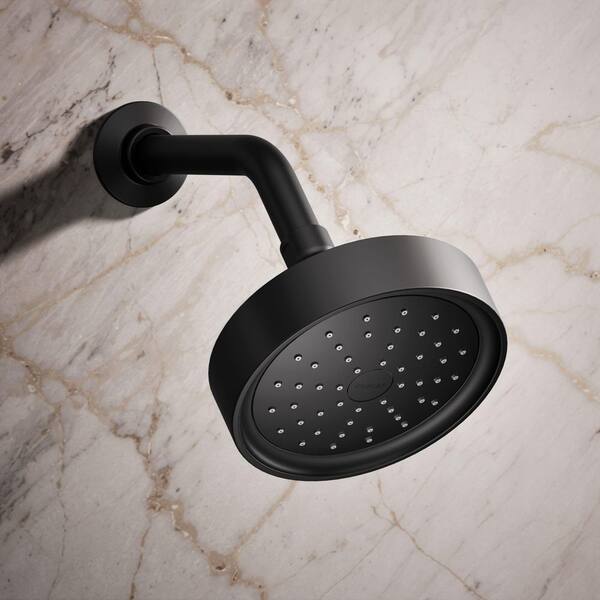 KOHLER Purist 1-Spray Patterns 5.5 in. Single Wall Mount Fixed
