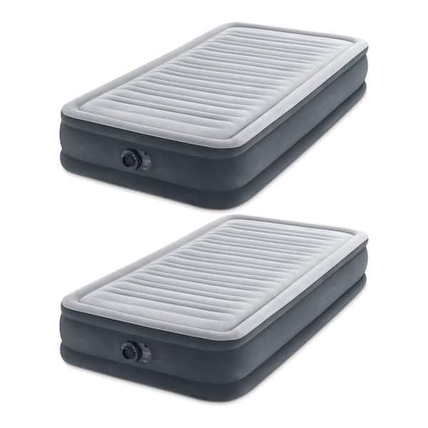 Twin Sized Airbed Mattress with Built-In Pump (2-Pack)