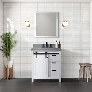 Marsyas 30 in W x 22 in D White Bath Vanity without Top