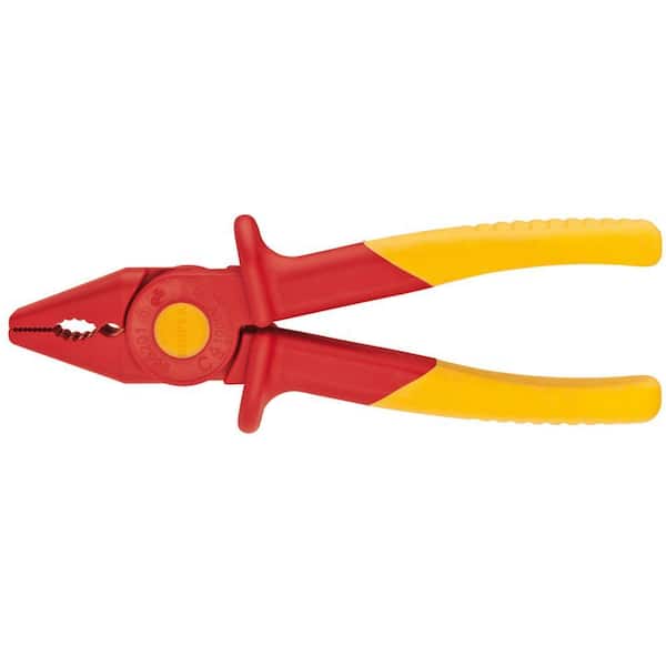 KNIPEX 7 in. 1,000-Volt Insulated Long Nose Plastic Pliers