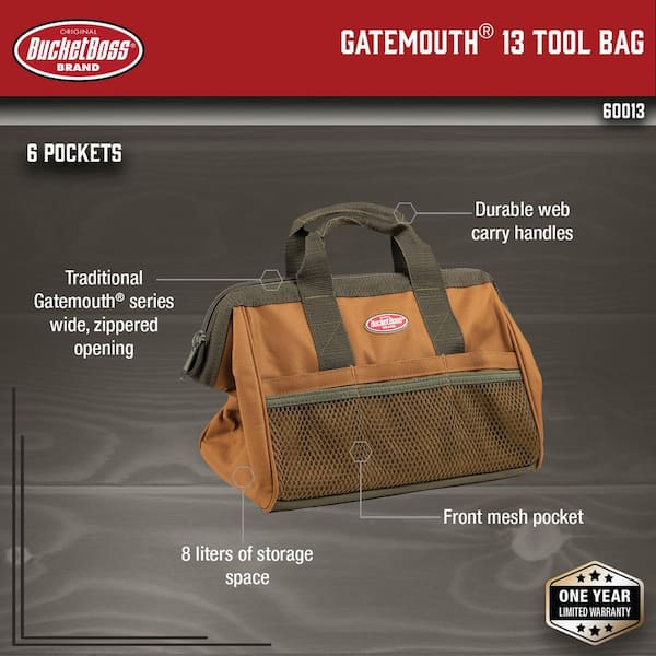 Bucket Boss 60020 Gatemouth 20 Tool Bag