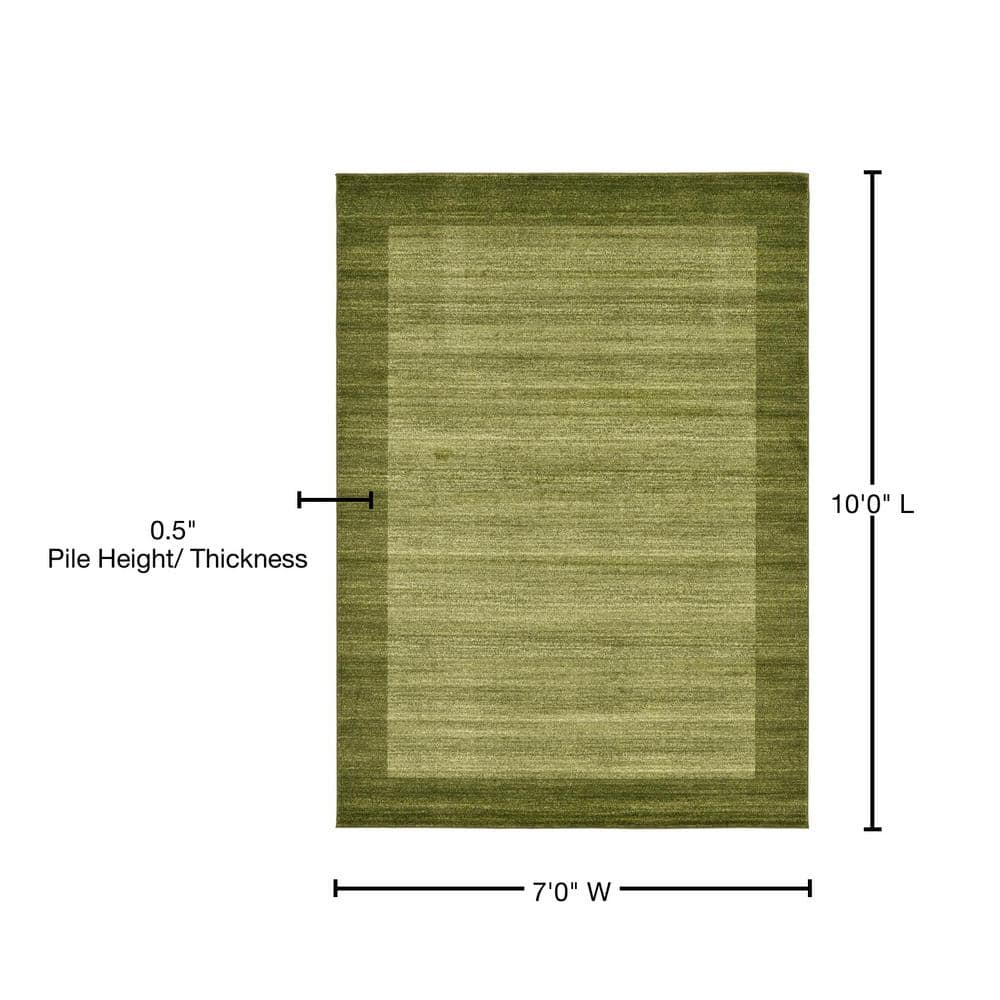 Light Green Rectangular Synthetic Washable Area Rug