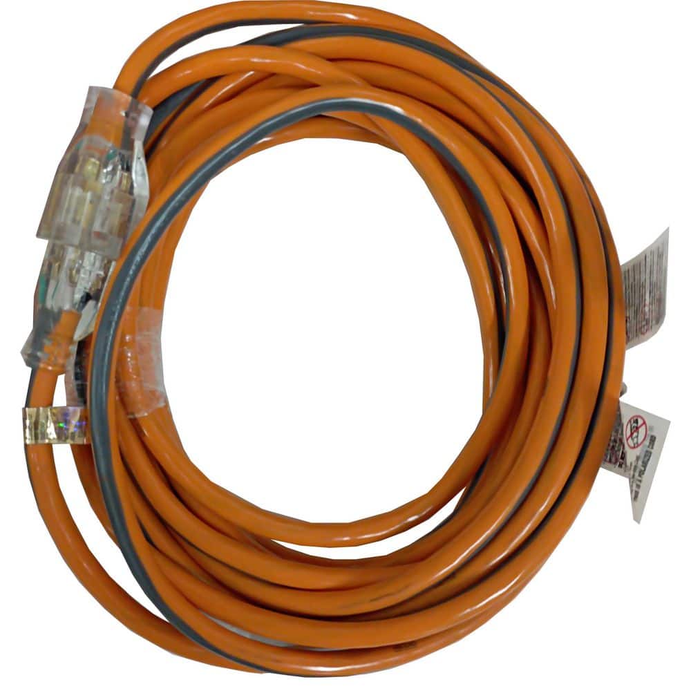 RIDGID 50 ft. 14/3 Extension Cord, Orange and Gray (HD#214-074)