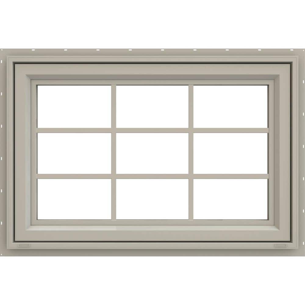 35.5 in. x 29.5 in. V-4500 Series Desert Sand Vinyl Awning Window with Colonial Grids/Grilles price history on PriceWatchPro