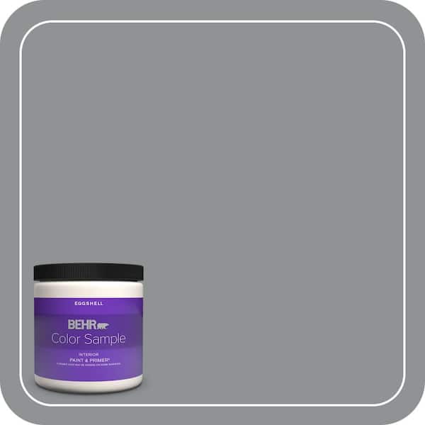BEHR PREMIUM PLUS 8 oz. #770F-4 Gray Area Eggshell Enamel Interior Paint & Primer Color Sample