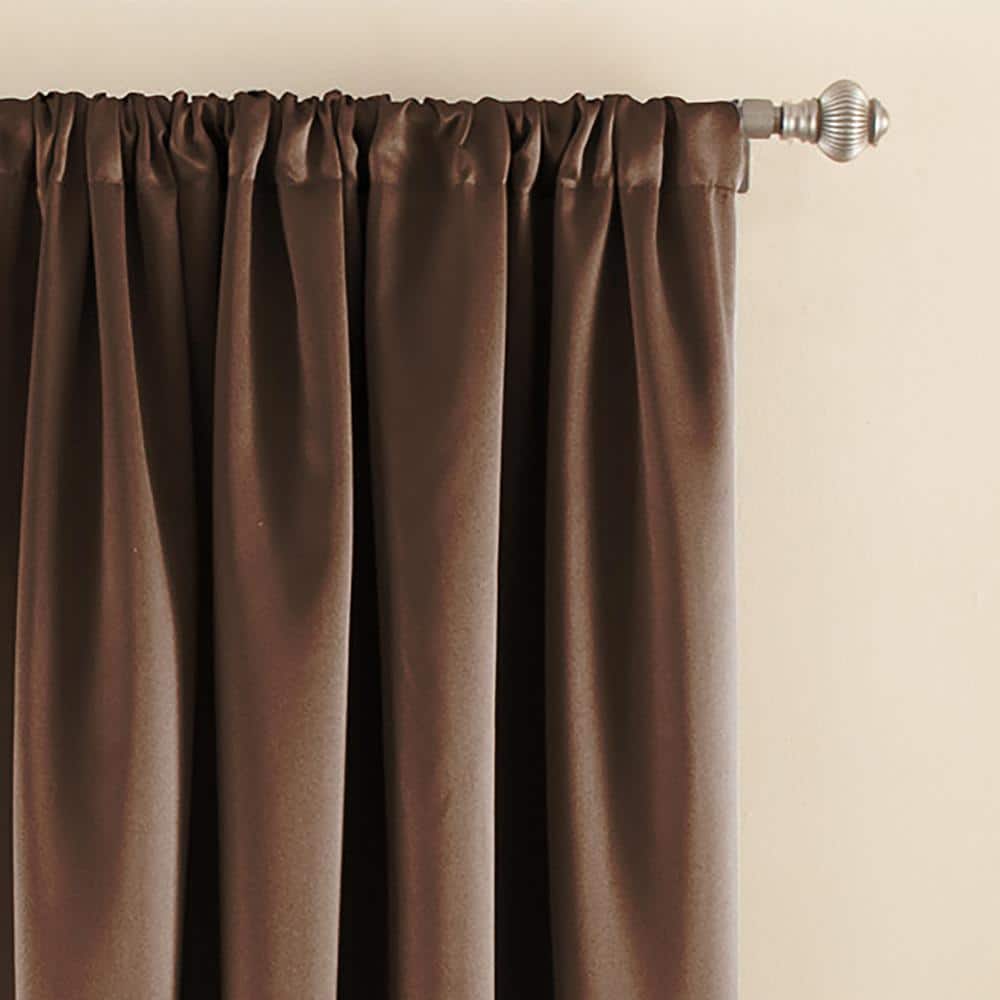 Espresso Energy Efficient Blackout Rod Pocket Drapes