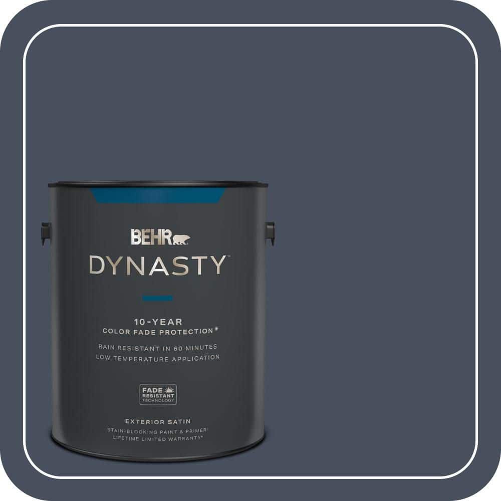 1 gal. #S510-7 Dark Denim Satin Enamel Exterior Stain-Blocking Paint & Primer price history on PriceWatchPro