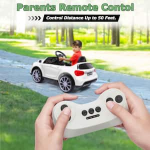 Kids Electric Ride On Car Licensed Mercedes-Benz CLS 350 Electric Car with Remote Control and Music in White