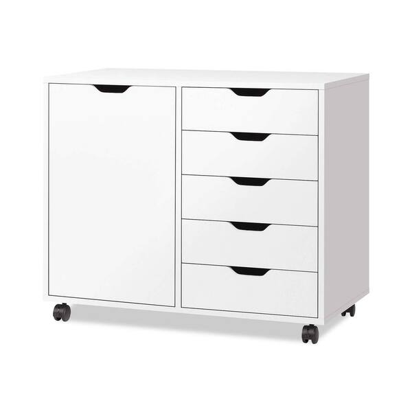 Unbranded 30.8 in. W x 15.8 in. D x 25.5 in. H Bathroom White Linen Cabinet