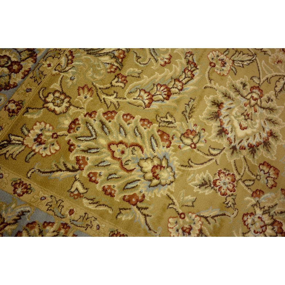 Handmade Dark Yellow Rectangular Synthetic 9' x 12' Area Rug