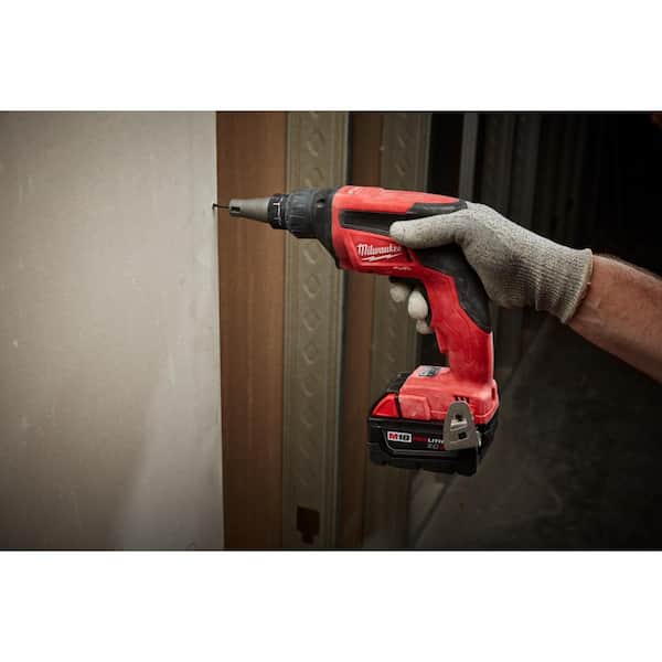 Milwaukee M18 FUEL 18V Lithium-Ion Brushless Cordless Drywall Screw Gun Tool-Only) 2866-20 The Home Depot