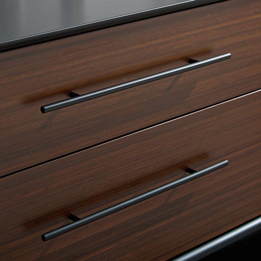 Park Avenue Black Double Dresser with Soft Close Dovetail Drawers