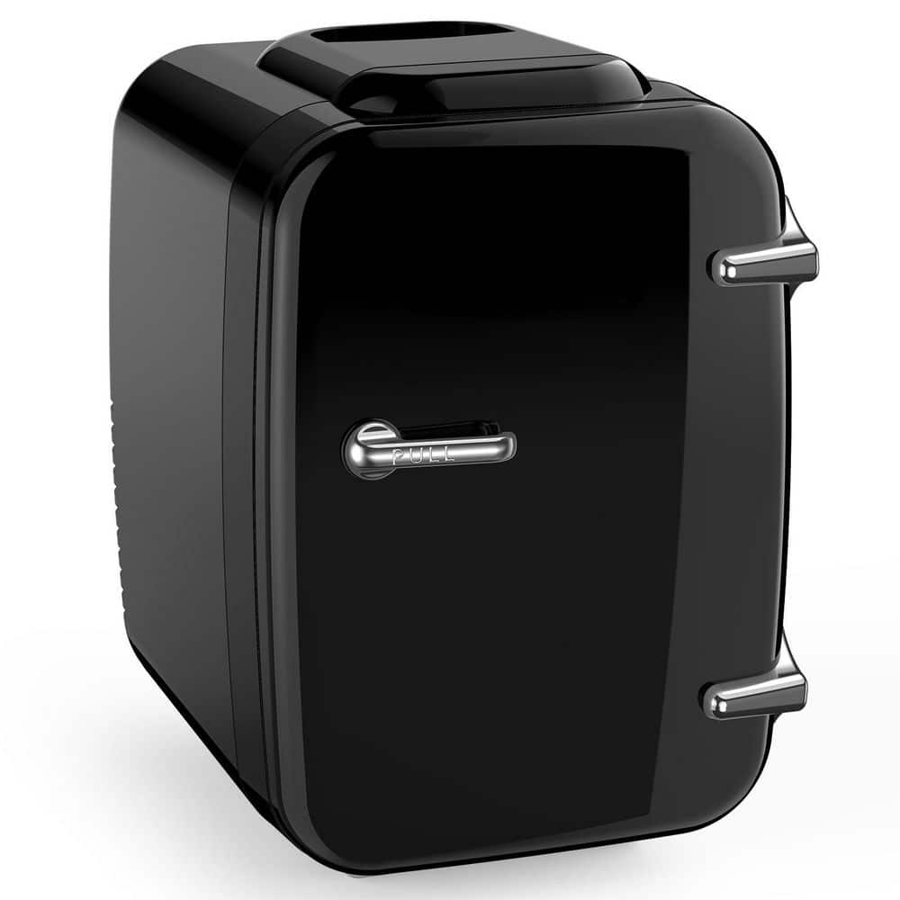 0.14 cu. ft. Mini Refrigerator in Black with Warming and Cooling Function, Suitable for Office Dorm Bedroom Car price history on PriceWatchPro