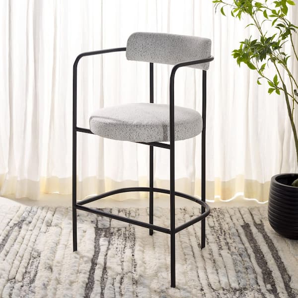 SAFAVIEH Andrean Black Metal Bar Stool