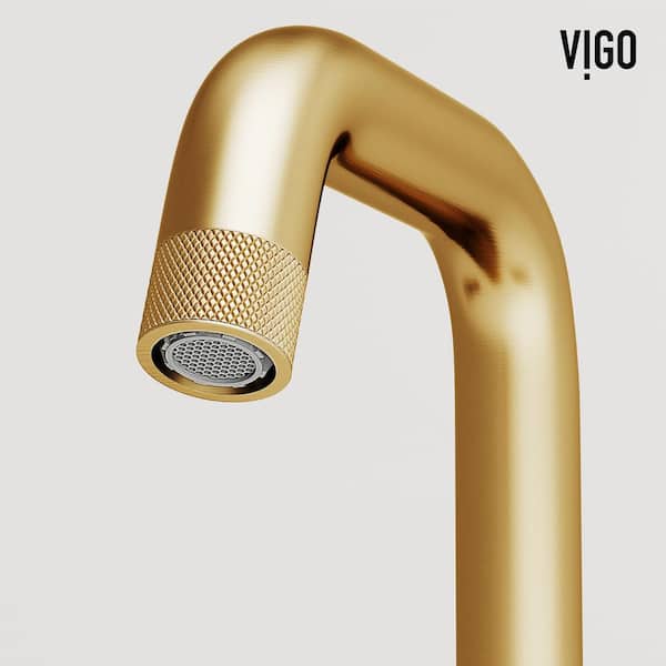 高見2点セット VIGO Cass Two Handle Three-Hole Widespread Bathroom Faucet
