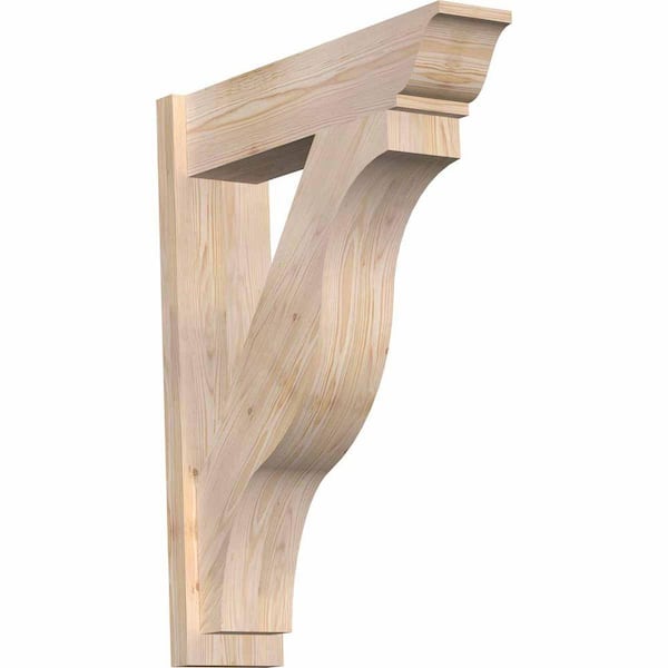 Ekena Millwork 8 in. x 38 in. x 30 in. Douglas Fir Fuston Traditional Smooth Outlooker