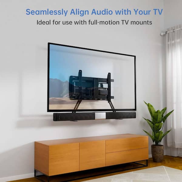 Tv Stand Attach Soundbar To Wall Mounted Tv PERLESMITH Universal
