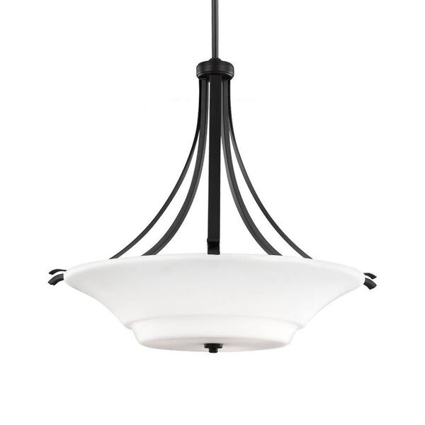 Generation Lighting Summerdale 24.25 in. W. 3-Light Oil Rubbed Bronze Pendant