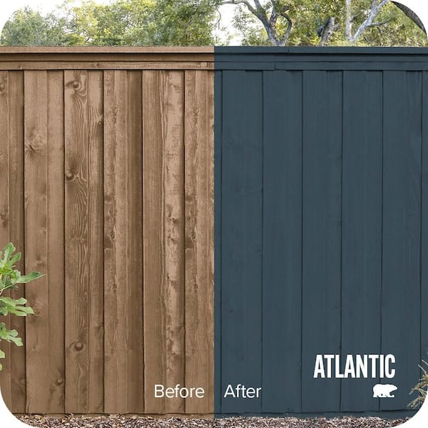 5 gal. #SC-101 Atlantic Solid Color House and Fence Exterior Wood Stain