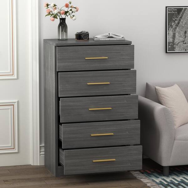 5 drawer bedside table