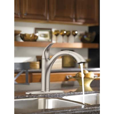 Camerist Single-Handle Pull-Out Sprayer Kitchen Faucet in Spot Resist Stainless