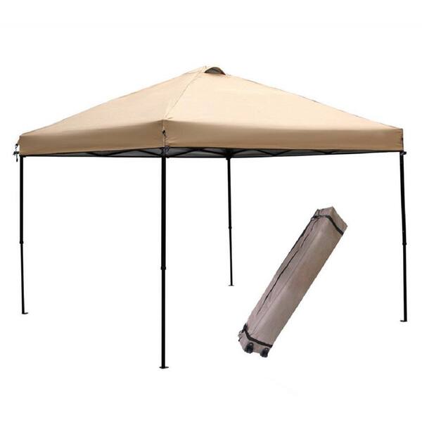 Abba Patio 10 ft. x 10 ft. Tan Pop Up Outdoor Canopy Tent