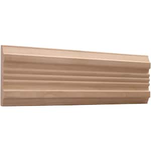 . 75 in. D x 4 in. W x 48 in. L Unfinished Poplar Wood Casing