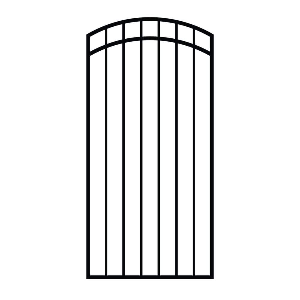 33 in. x 68 in. Garnet Gate Door with Arched External Rail for 36 in. Door Openings (Hardware Included) price history on PriceWatchPro
