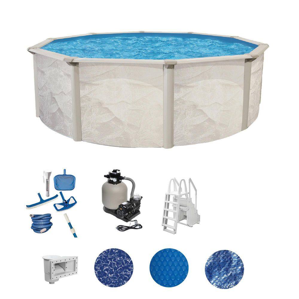 Independence 18 ft. Round 52 in. Deep Hard Sided Above Ground Deluxe Pool Package price history on PriceWatchPro