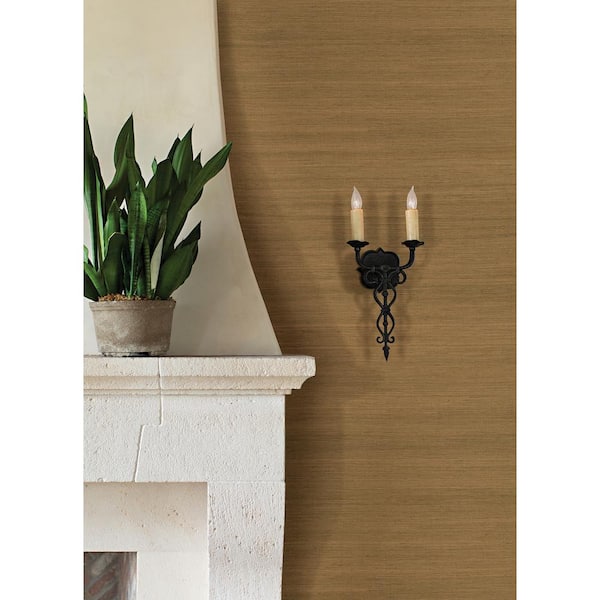 Caihon Bronze Sisal Grass Cloth Wallpaper