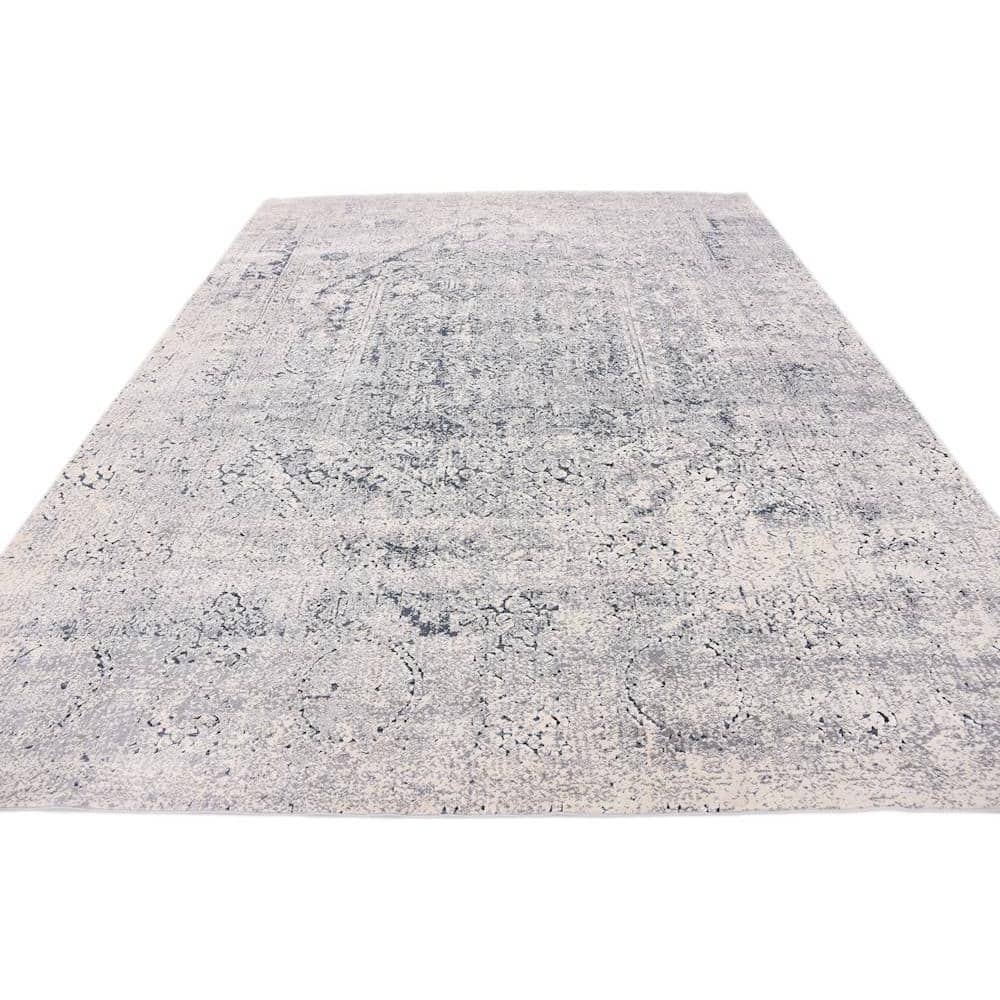 Chateau Easy-Care Gray Rectangular Indoor Area Rug 8' x 10'