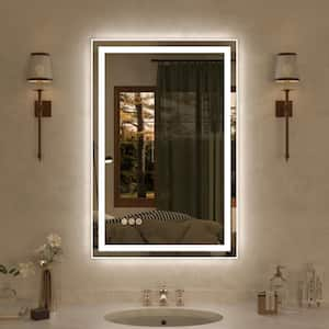 Spring 20 in. W x 30 in. H Rectangular Frameless LED Wall Bathroom Vanity Mirror