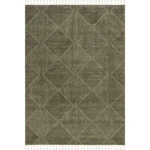 nuLOOM Shafali Tiled Trellis Green 5 ft. x 8 ft. Indoor Area Rug