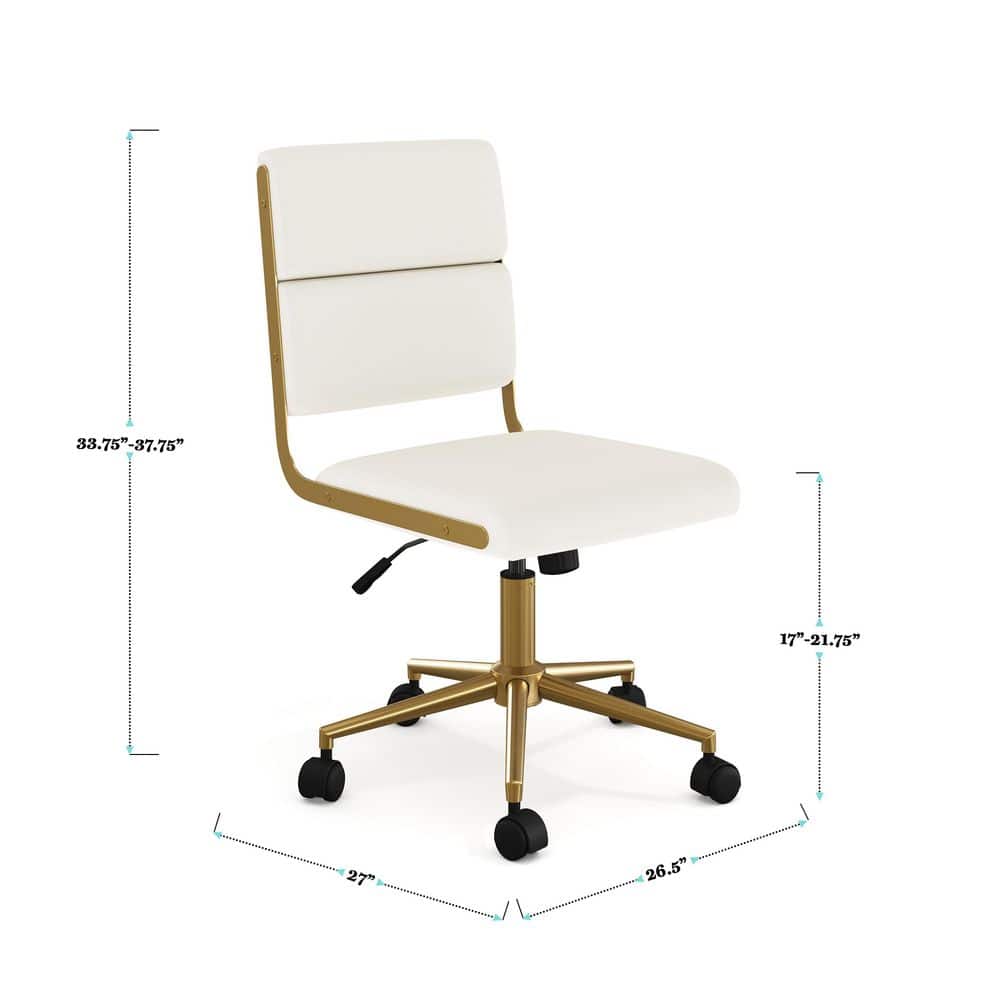 Lulu Upholstered Office Chair - Thumbnail 3