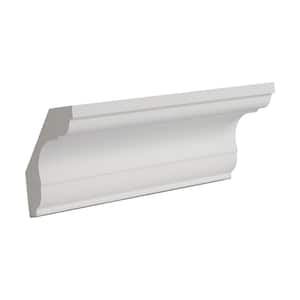 2-1/4 in. x 2-3/8 in. x 6 in. Long Plain Polyurethane Crown Moulding Sample