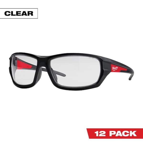 Milwaukee Performance Safety Glasses with Clear Fog-Free Lenses (12-Pack)