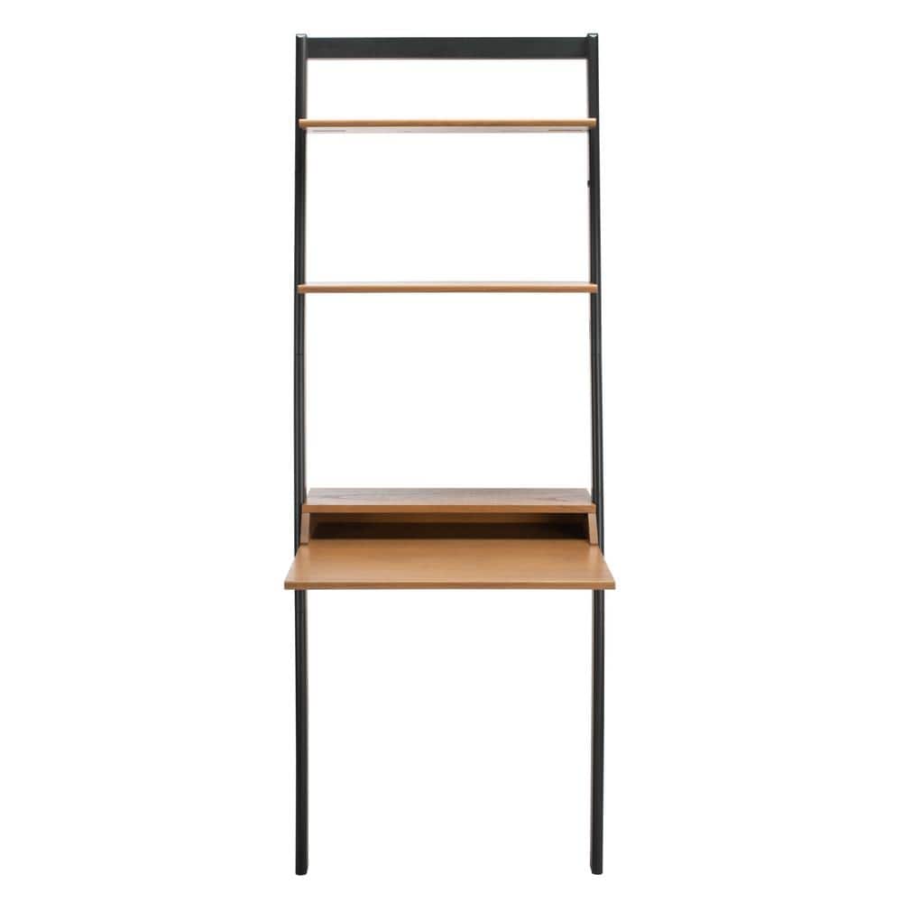 Pamella 27.6 in. Brown/Black 2-Shelf Wood Writing Desk price history on PriceWatchPro