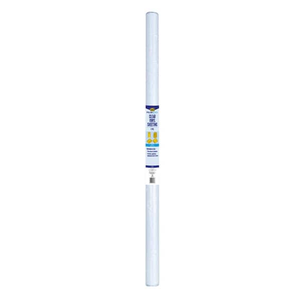 48 in. x 25 ft. 8 Mil Clear Vinyl Sheeting Weatherstrip Adhesive